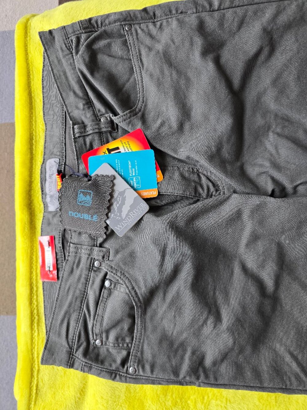 NWT Windriver men's T-Max Heat Lined Stretch Pants 36x30 Olive/Grey - Picture 7 of 8